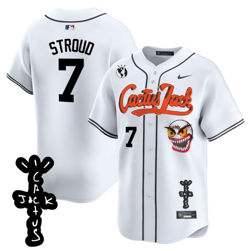 cj stroud 7 houston astros cactus jack patch v2 men jersey white