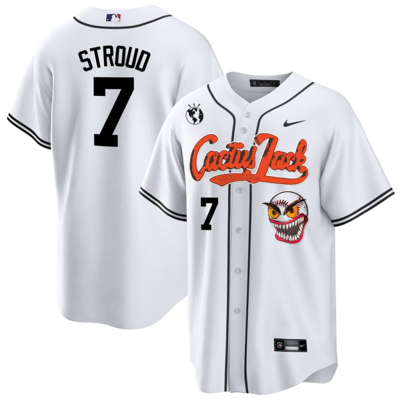 cj stroud 7 houston astros cactus jack white jersey men