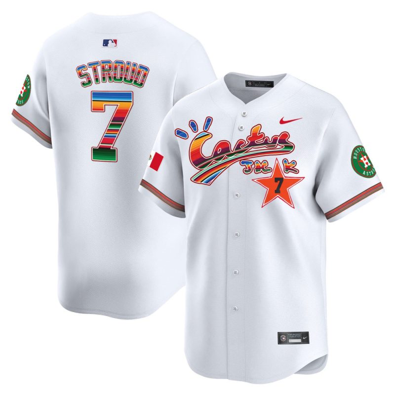 cj stroud 7 houston astros mexico cactus jack men jersey white