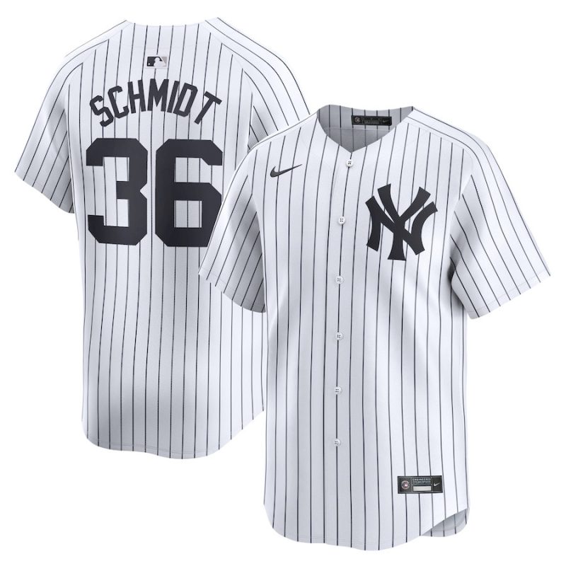 clarke schmidt 36 new york yankees home limited men jersey white