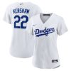 clayton kershaw 22 los angeles dodgers women home jersey white