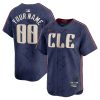 cleveland guardians 2024 city connect limited men custom jersey navy