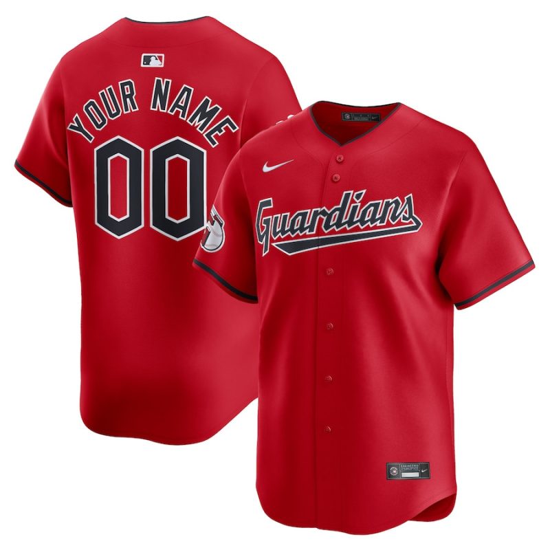 cleveland guardians alternate limited custom men jersey red