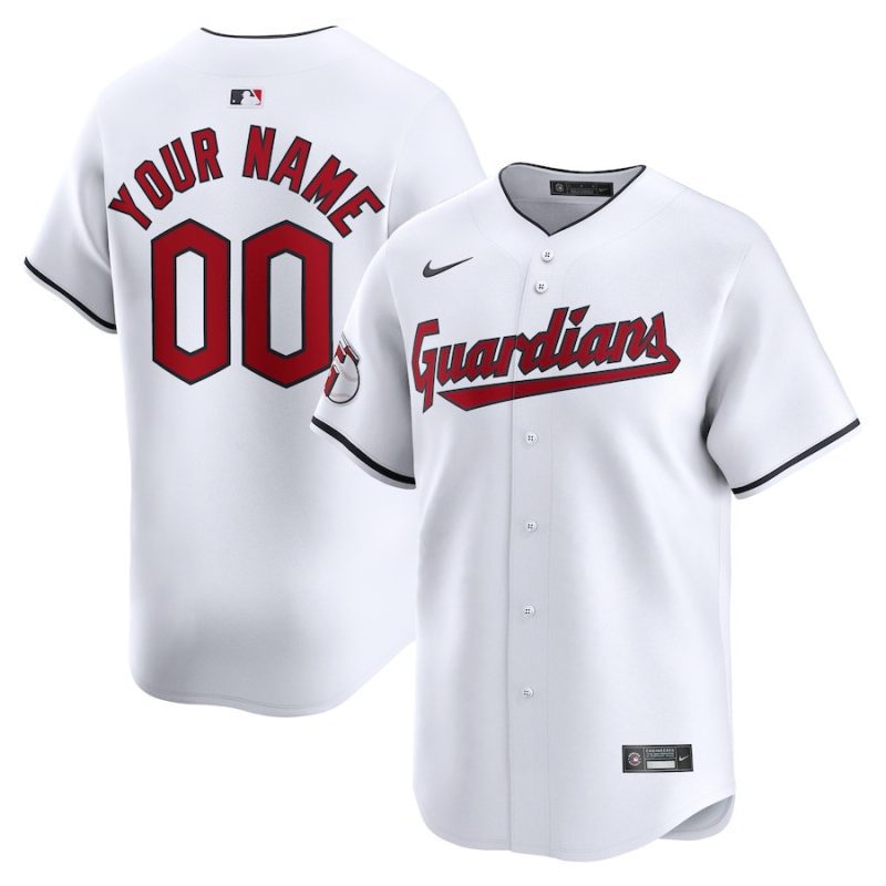 cleveland guardians home limited custom youth jersey white