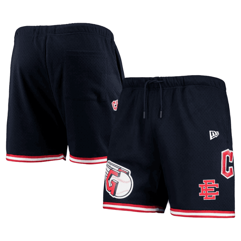 cleveland guardians team standard logo mesh shorts navy