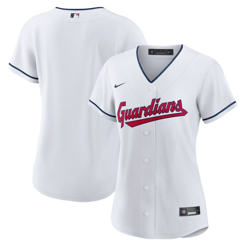 cleveland guardians womens home blank jersey white