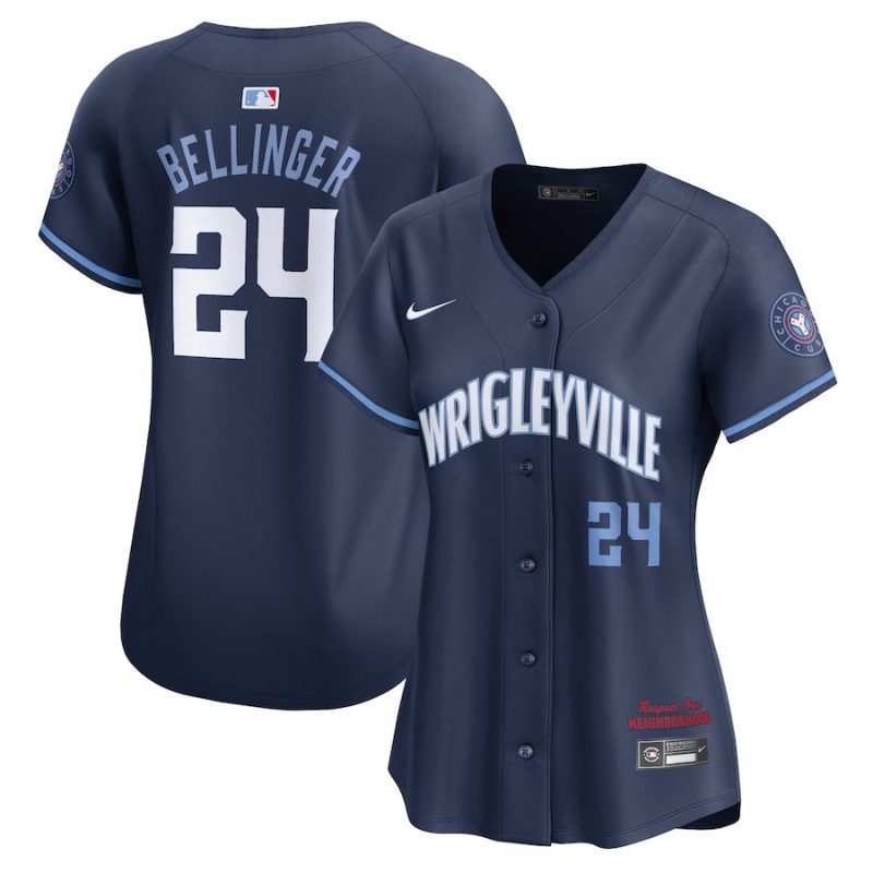 cody bellinger 24 chicago cubs city connect limited player women jersey navy