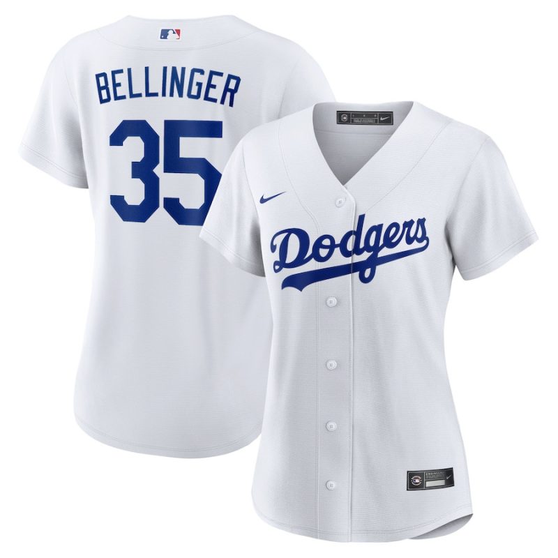 cody bellinger 35 los angeles dodgers women home jersey white