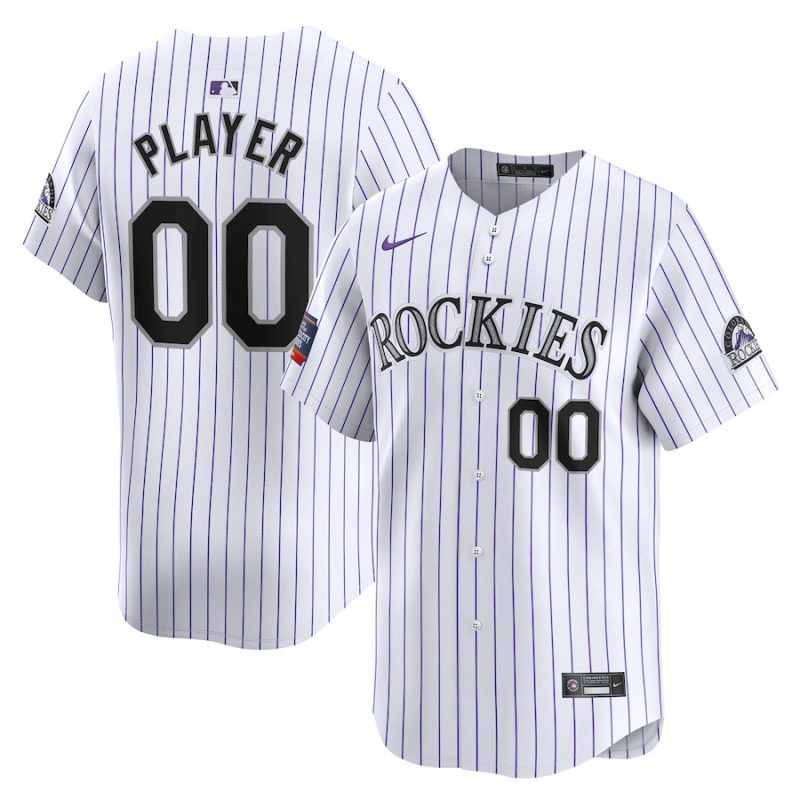 colorado rockies 2024 mlb world tour mexico city series home limited custom men jersey white