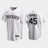 colorado rockies gabriel hughes 45 2022 draft white home jersey