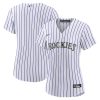 colorado rockies womens home blank jersey white