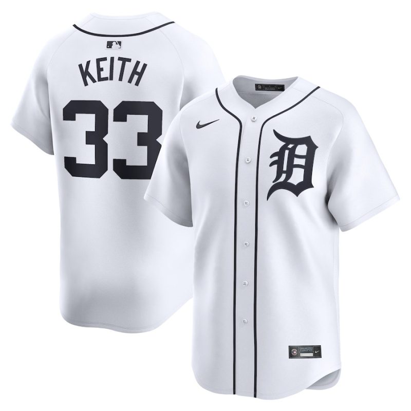 colt keith 33 detroit tigers home limited men jersey white