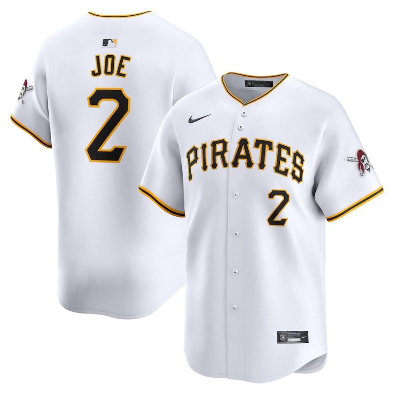 connor joe 2 pittsburgh pirates home limited men jersey white