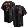 corbin carroll 7 arizona diamondbacks 2023 world series men jersey black