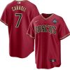 corbin carroll 7 arizona diamondbacks 2023 world series men jersey red