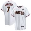 corbin carroll 7 arizona diamondbacks 2023 world series men jersey white