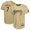 corbin carroll 7 arizona diamondbacks city connect limited youth jersey sand