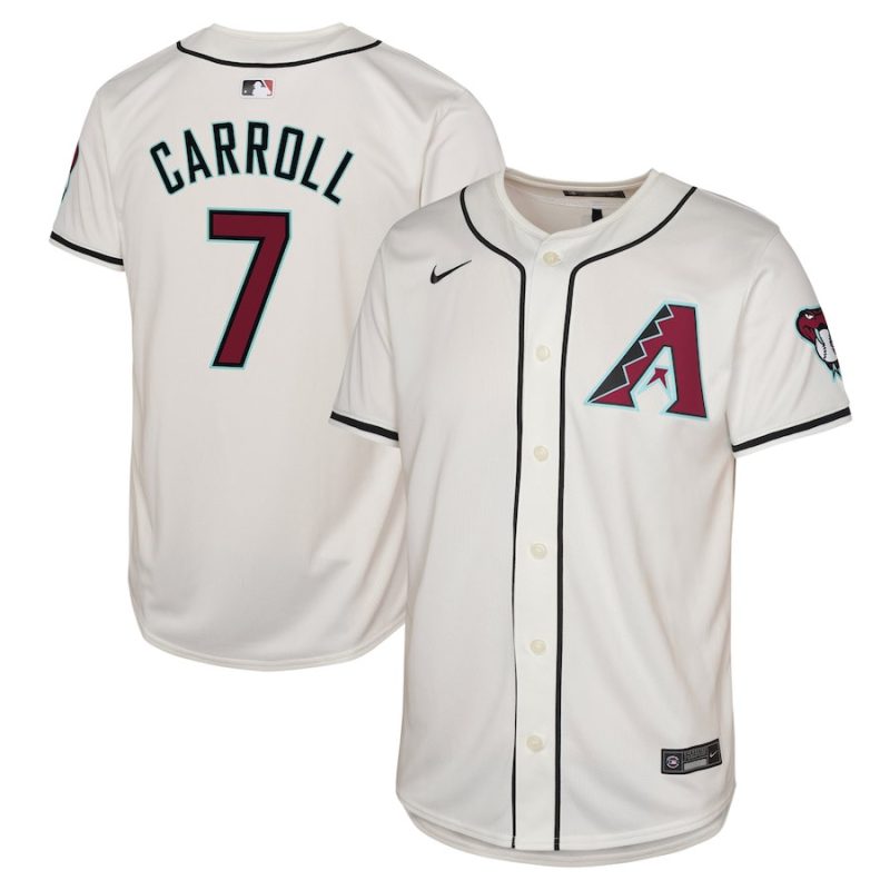 corbin carroll 7 arizona diamondbacks home limited player youth jersey white