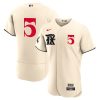 corey seager 5 texas rangers 2023 city connect flex base elite jersey cream