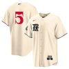 corey seager 5 texas rangers 2023 city connect game jersey cream