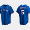 corey seager 5 texas rangers 2023 world series stitched baseball jersey royal