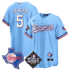 corey seager 5 texas rangers 2023 world series texas state patch men jersey blue