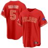 corey seager 5 texas rangers mexican collection baseball men jersey red