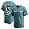 corey seager 5 texas rangers signed posture 2023 all star game limited player men jersey teal