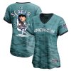 corey seager 5 texas rangers signed posture 2023 all star game limited player women jersey teal