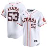 cristian javier 53 houston astros home limited player men jersey white