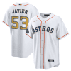 cristian javier 53 houston astros white gold 2023 gold collection men jersey