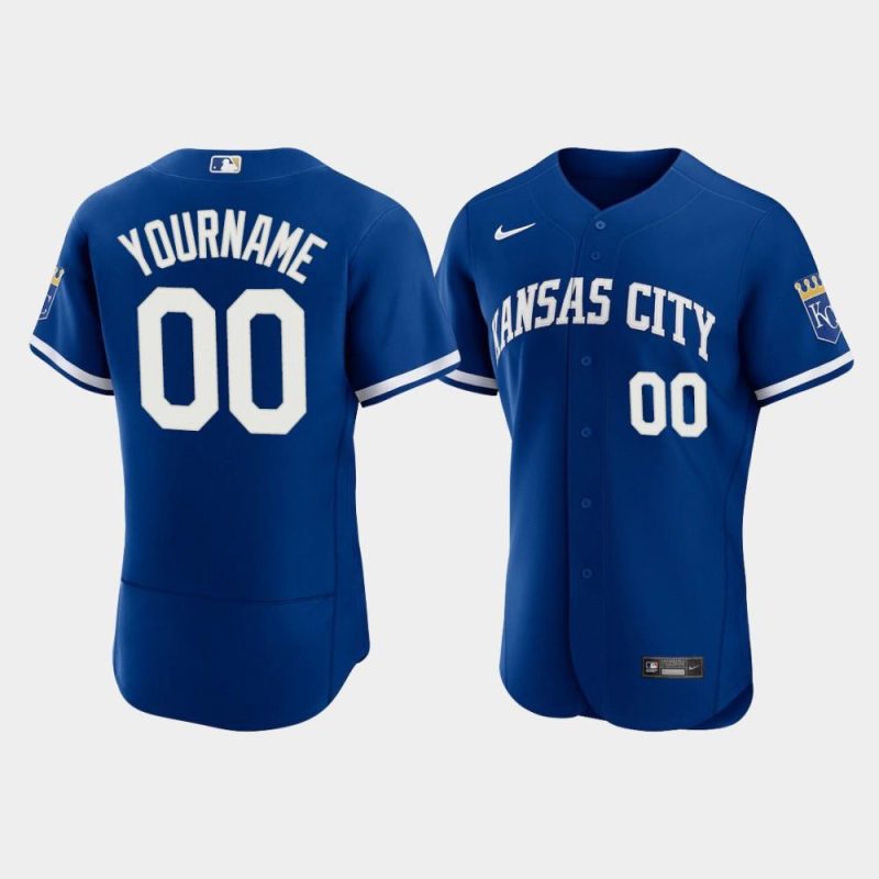 custom kansas city royals mens 2022 alternate jersey royal jersey