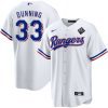 dane dunning 33 texas rangers 2023 world series stitched baseball jersey white