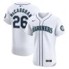 darren mccaughan 26 seattle mariners home elite player men jersey white