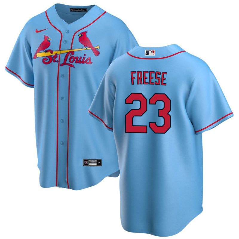 david freese 23 st louis cardinals alternate jersey men light blue