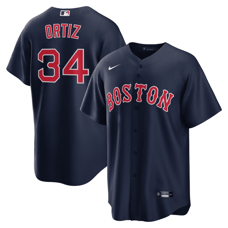 david ortiz 34 boston red sox alternate men jersey navy