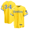 david ortiz 34 boston red sox city connect jersey gold light blue