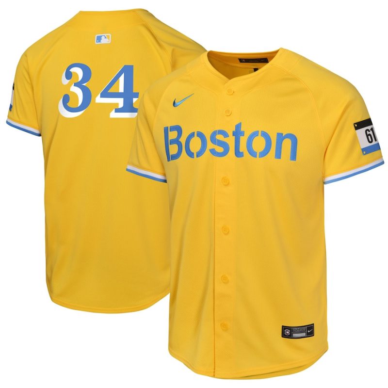 david ortiz 34 boston red sox city connect limited youth jersey gold