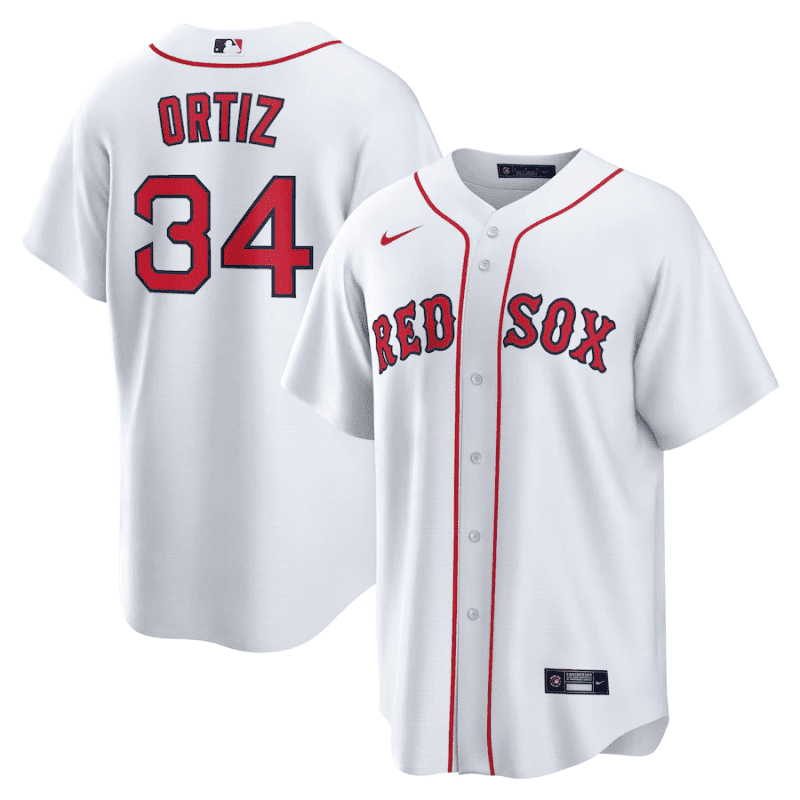 david ortiz 34 boston red sox home men jersey white