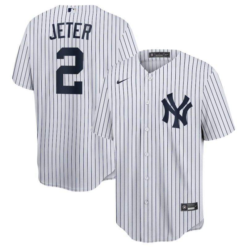 derek jeter 2 new york yankees home men jersey white