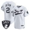 derek jeter 2 new york yankees jay z men jersey white