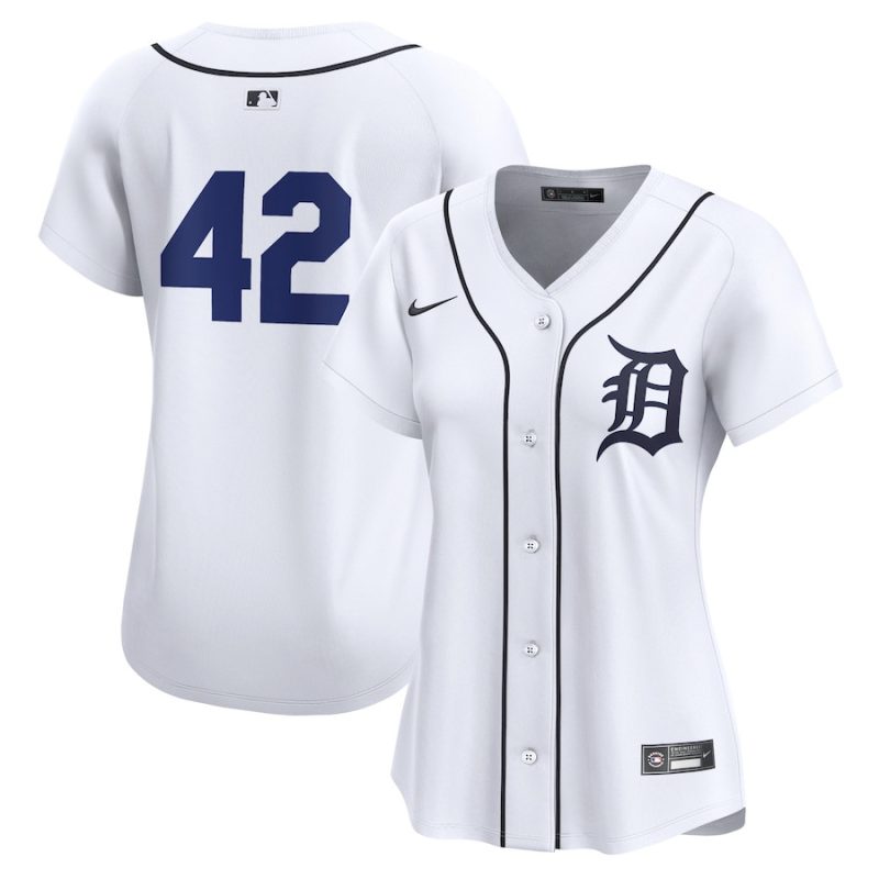 detroit tigers 2024 jackie robinson day home limited women jersey white