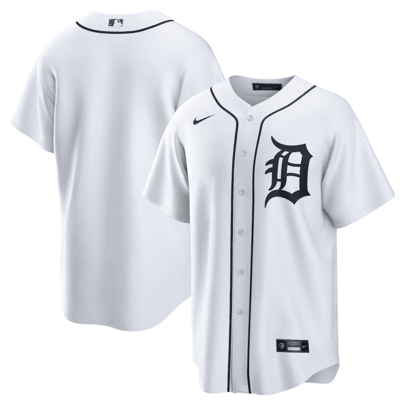 detroit tigers home men jersey white