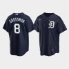 detroit tigers robbie grossman 8 alternate mens jersey navy jersey