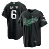 devonta smith 6 philadelphia eagles baseball men jersey black