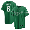 devonta smith 6 philadelphia eagles baseball men jersey kelly green