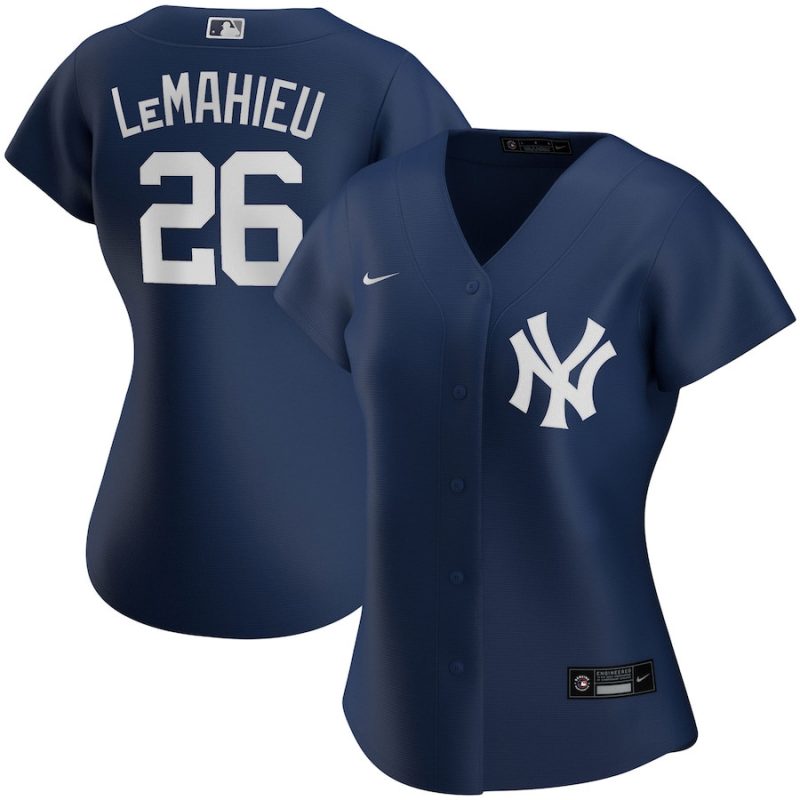 dj lemahieu 26 new york yankees women alternate jersey navy