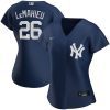 dj lemahieu 26 new york yankees womens alternate player jersey navy