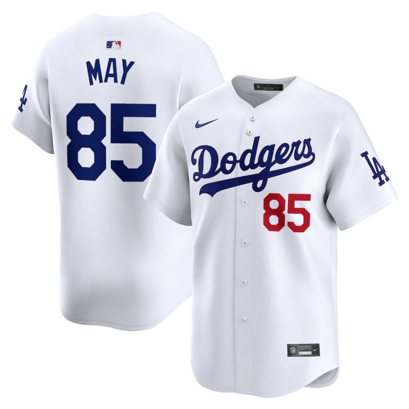 dustin may 85 los angeles dodgers home limited player men jersey white