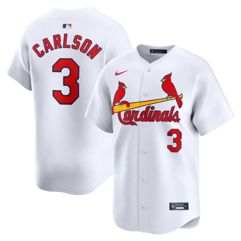 dylan carlson 3 st louis cardinals home limited men jersey white